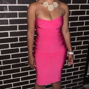 PINK BONDAGE DRESS